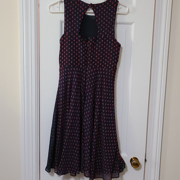 Red&navy blue dress - Picture 2 of 2